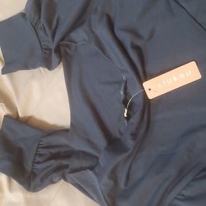 Liu & Qu Maternity Women's Casual Pants Stretchy Comfortable Lounge Pants teal